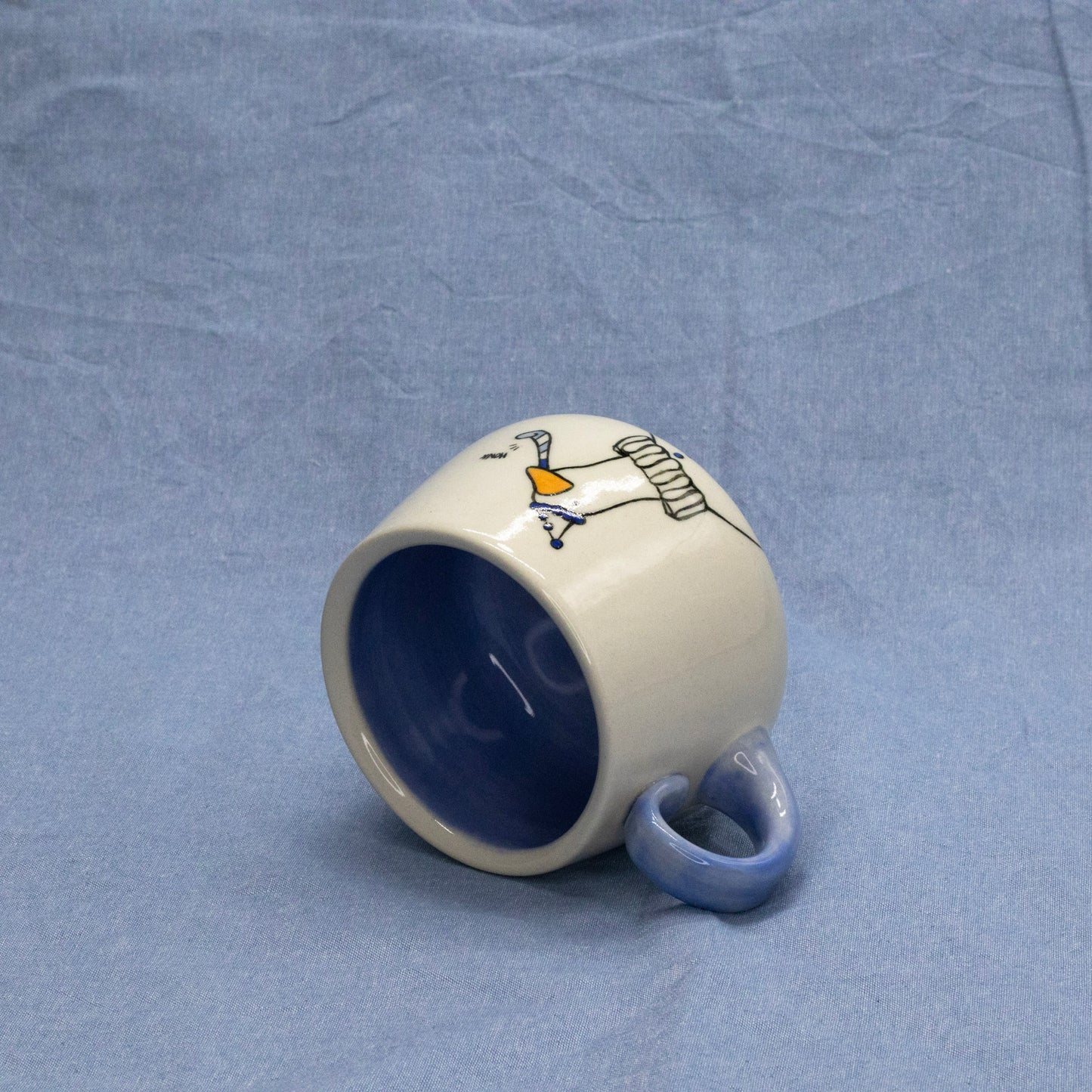 Clown Goose Mug by Mud Monster Clayworks