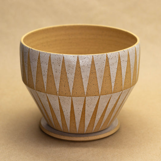 White Reflection Planter by Sanctuary Ceramics