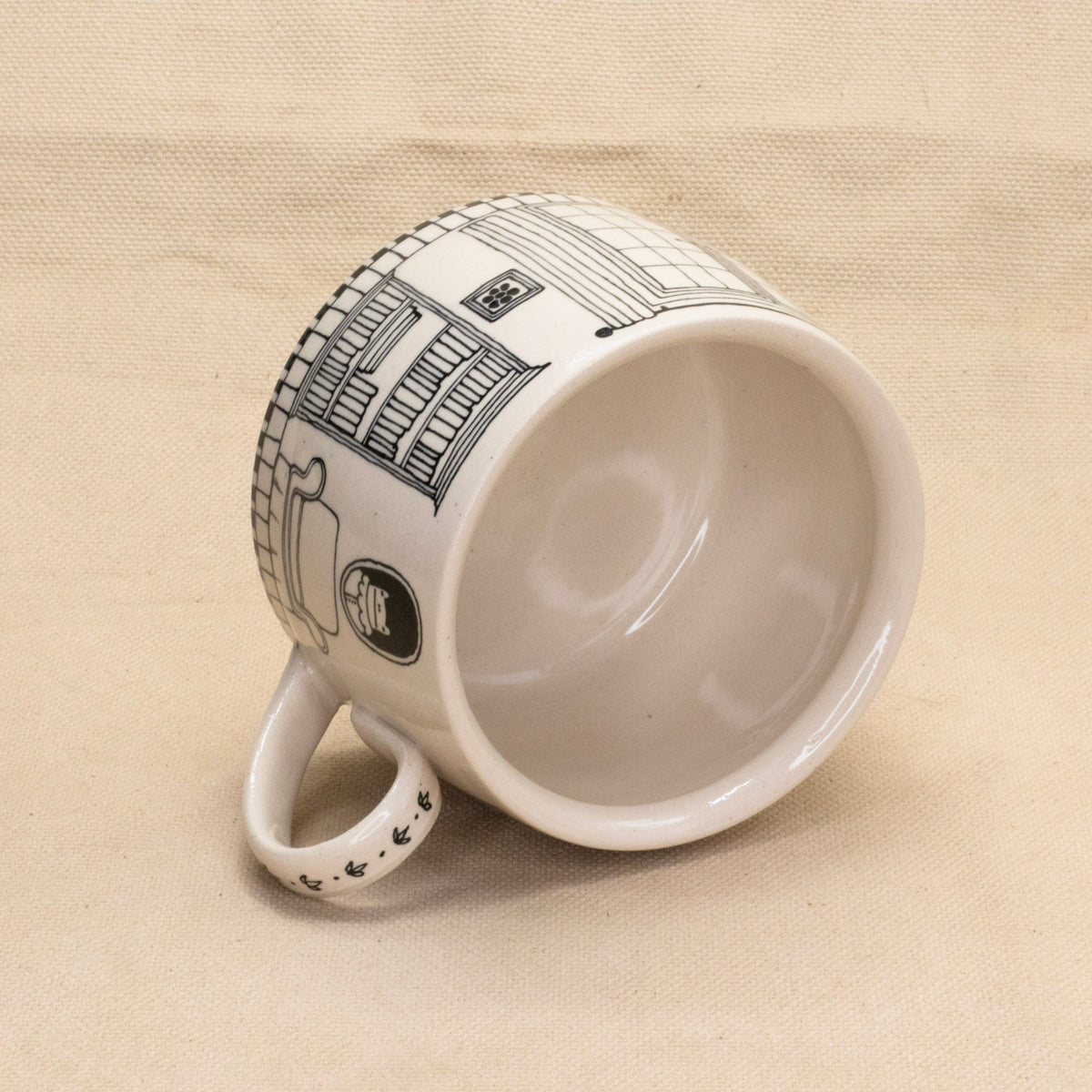 Froggy Watering Can Mug by Rachel Burns Ceramics