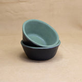 Charcoal and Light Green Small Bowl by Stacey Schultz