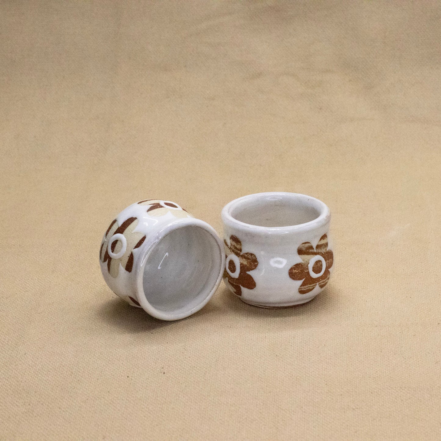 Pair of Flower Copitas by Full Spectrum Ceramics