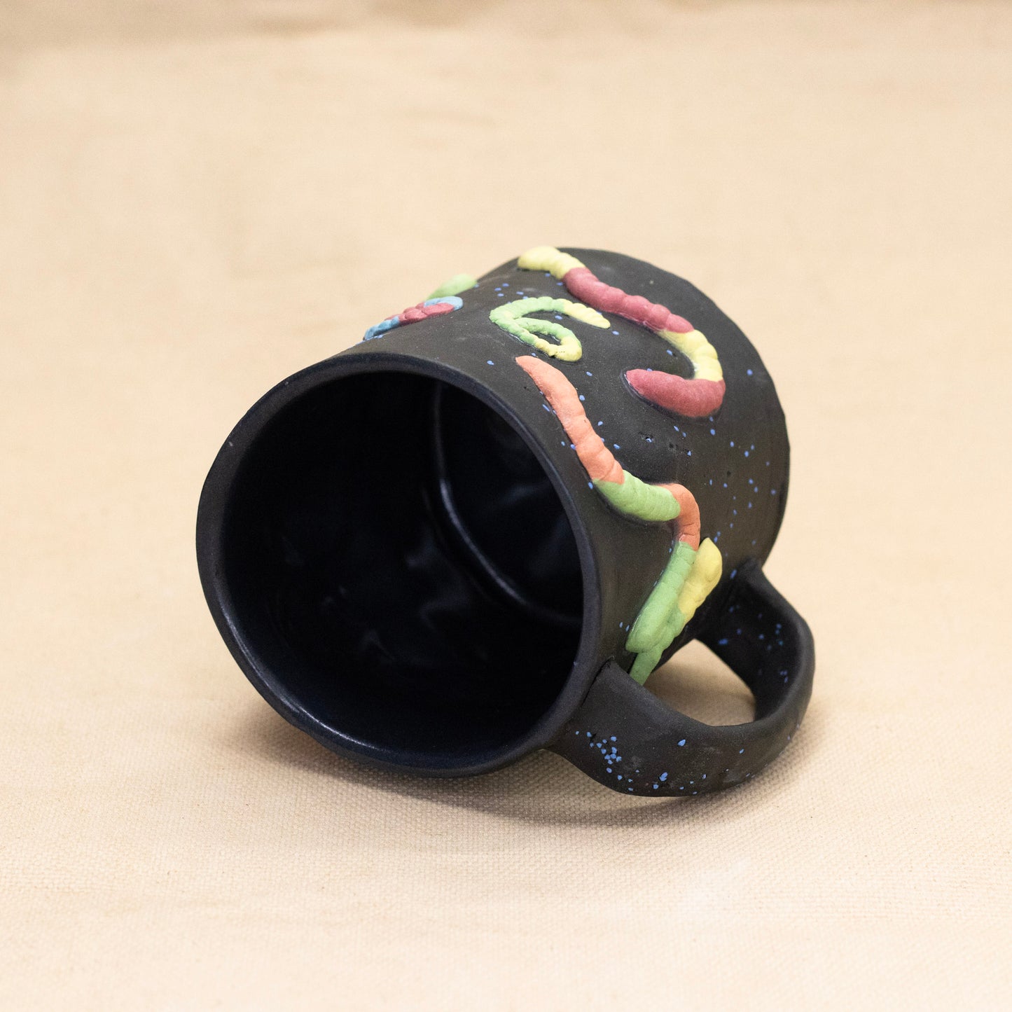 Gay Gummy Worm Mug by Amber Frances