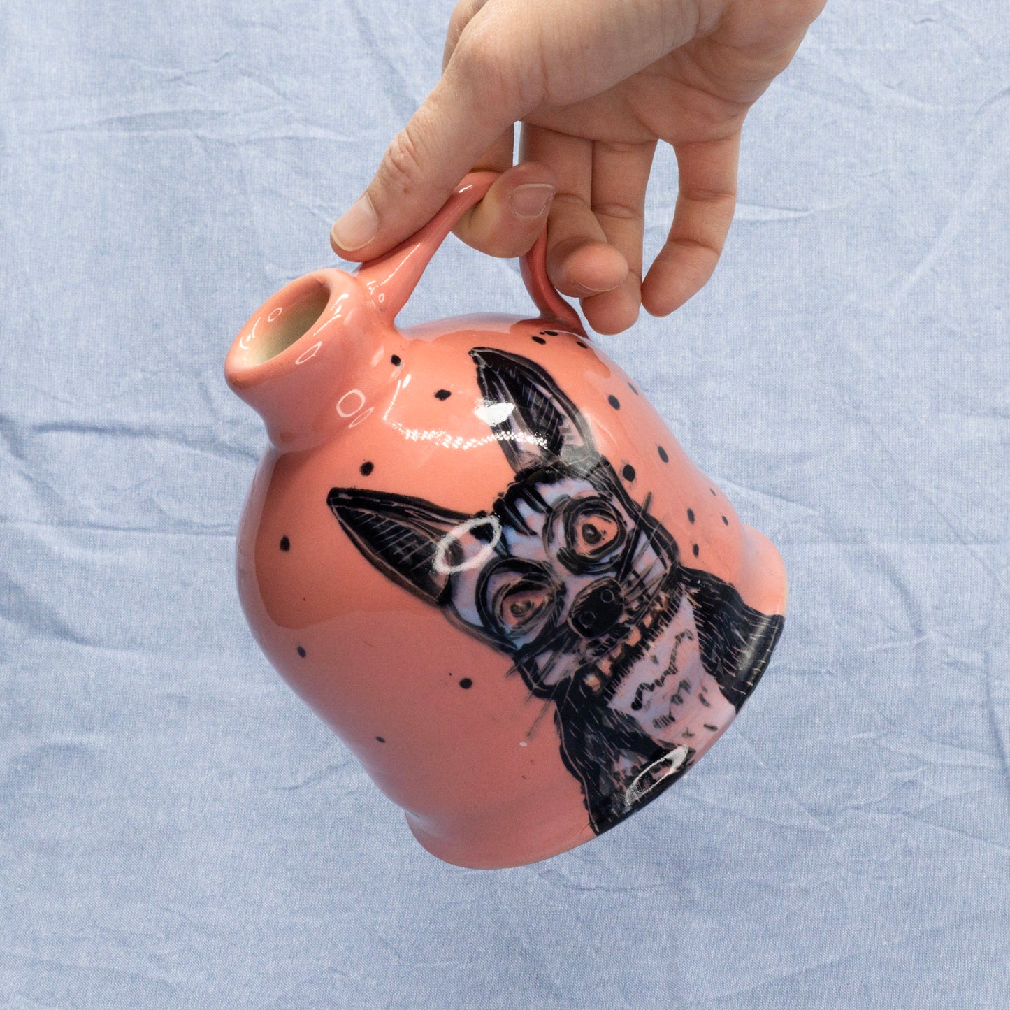 Lucky Pup Jug by Frank Jacques