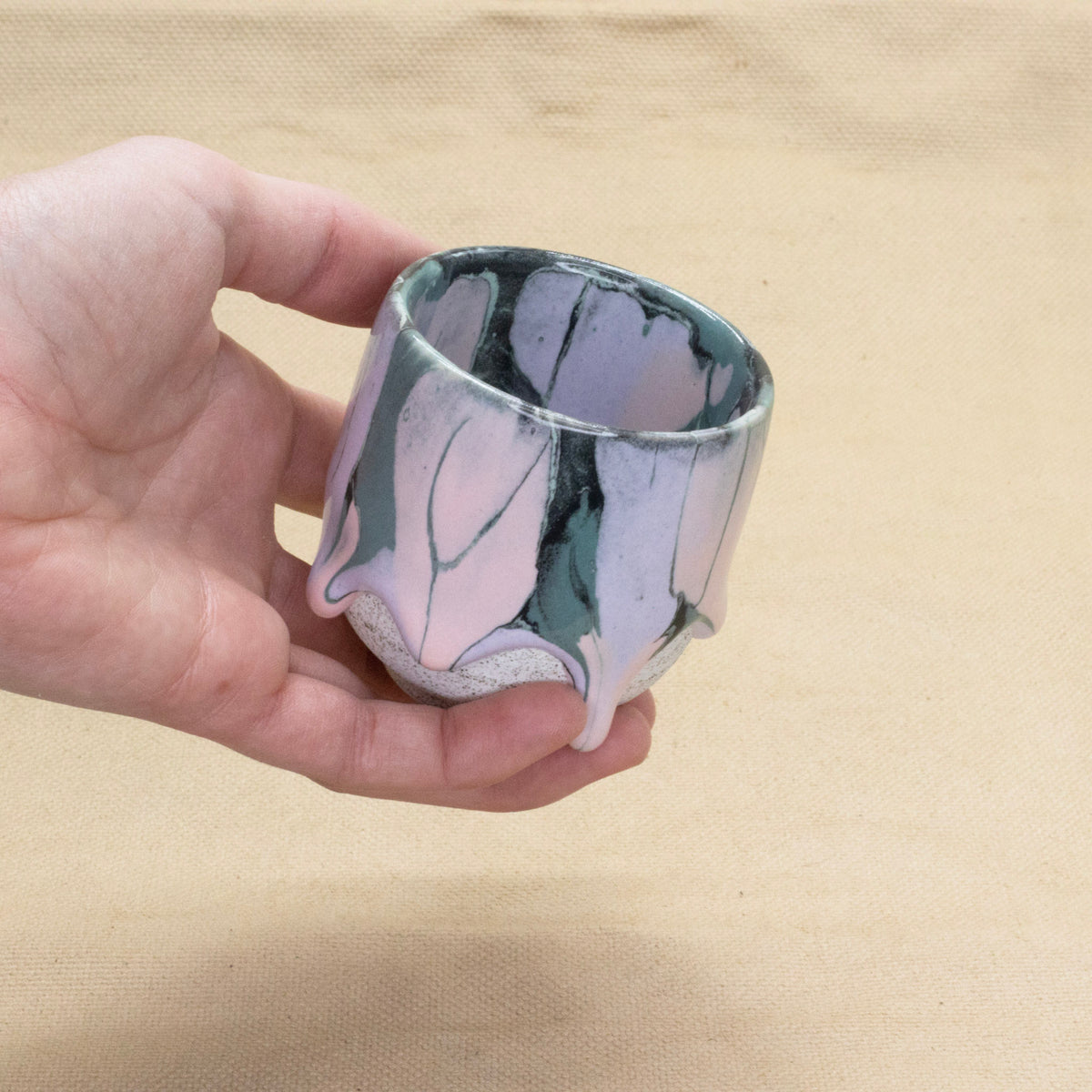 Espresso Cup (FX Spruce + Pink + Lavender) by Drippy Pots