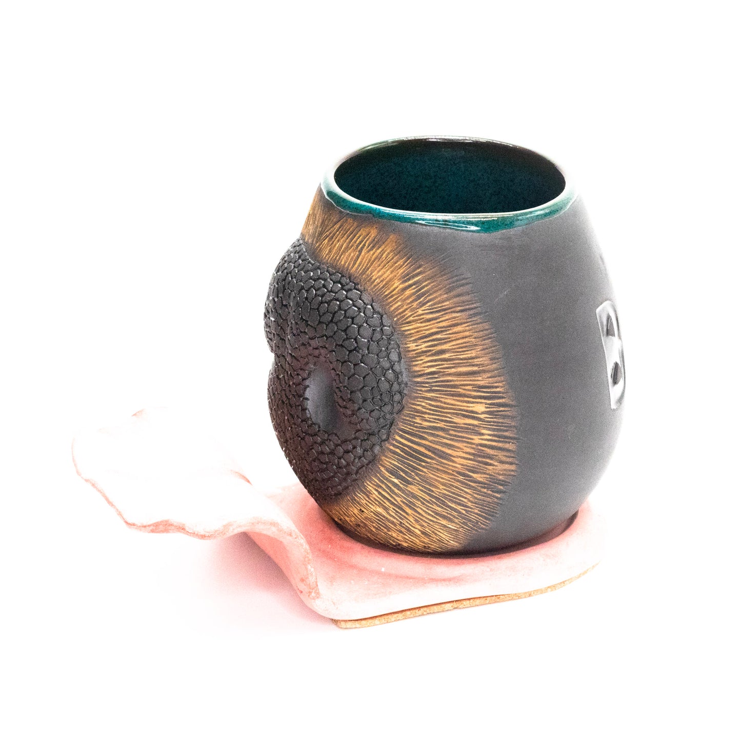 Snoot #655 and Tongue Coaster by Curiosibee Ceramics
