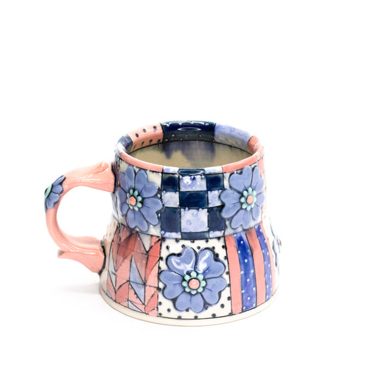 Blue & Pink Quilt Mug by Be Rose