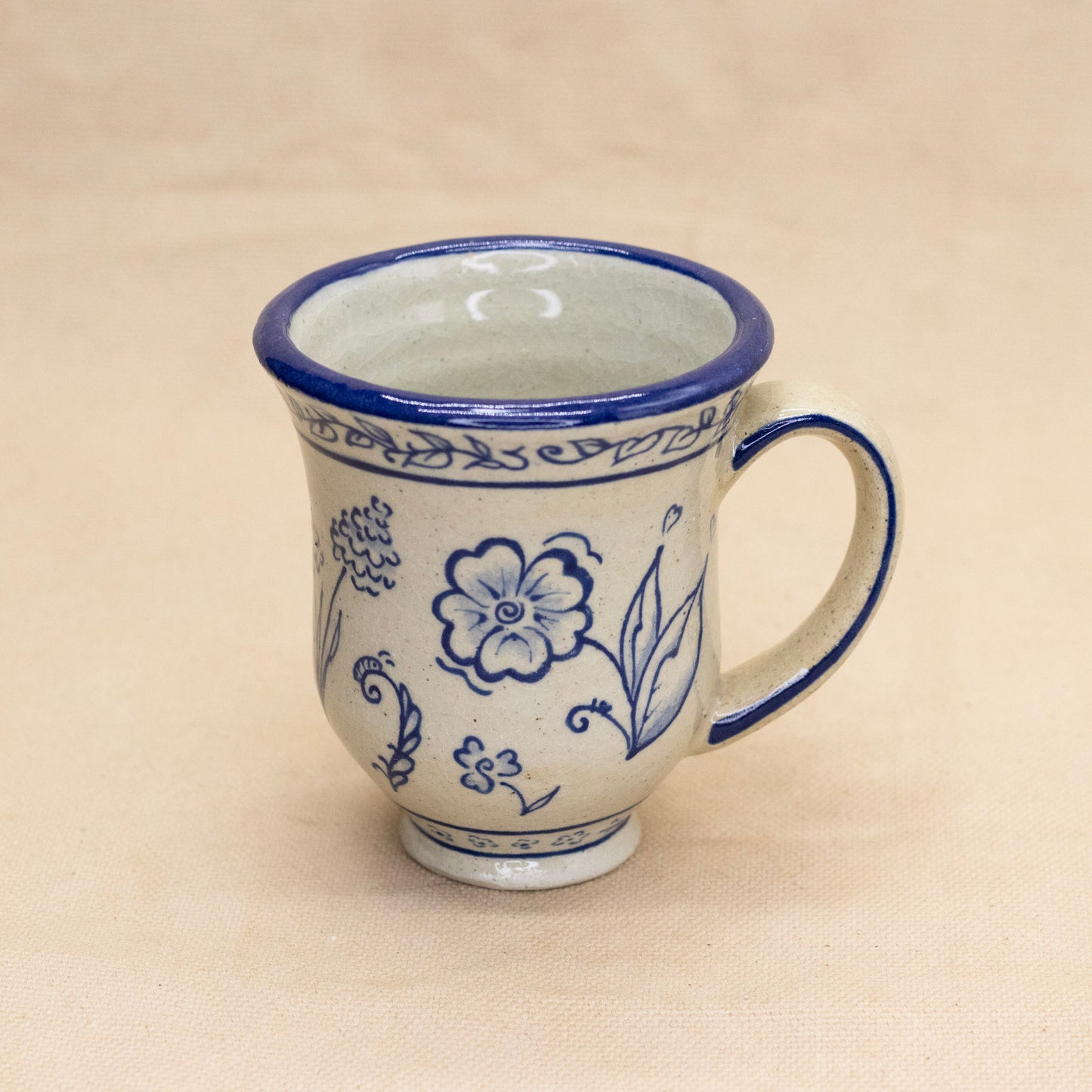 Floral Scene Mug by Caterpillar Clay