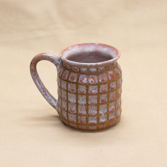 Poppy/Rose Mist Flared Lattice Mug by Wrecky Designs