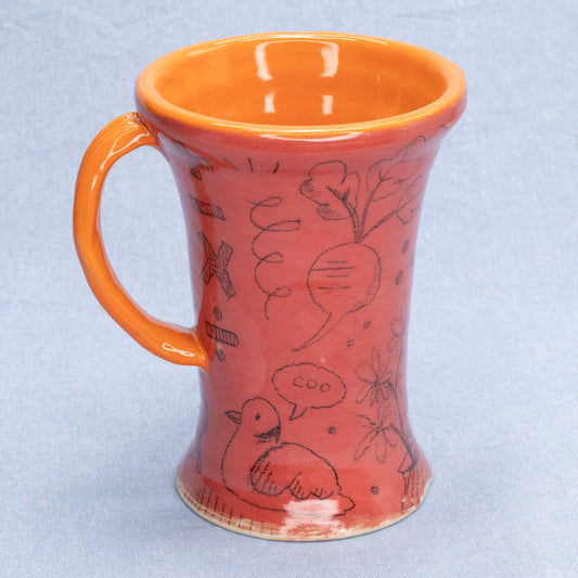 Doodle Mug #7 by Sardiniac Clay