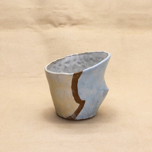 Sipping Tumbler with Lines #8 by Nina Berinstein