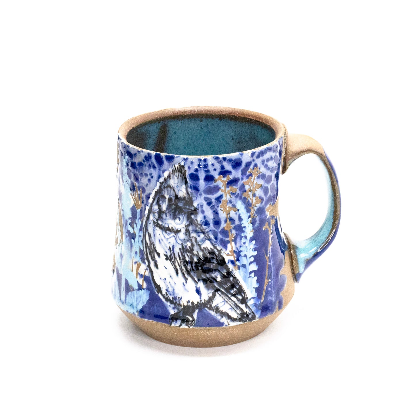 Blue jay mug by Becky Meneely