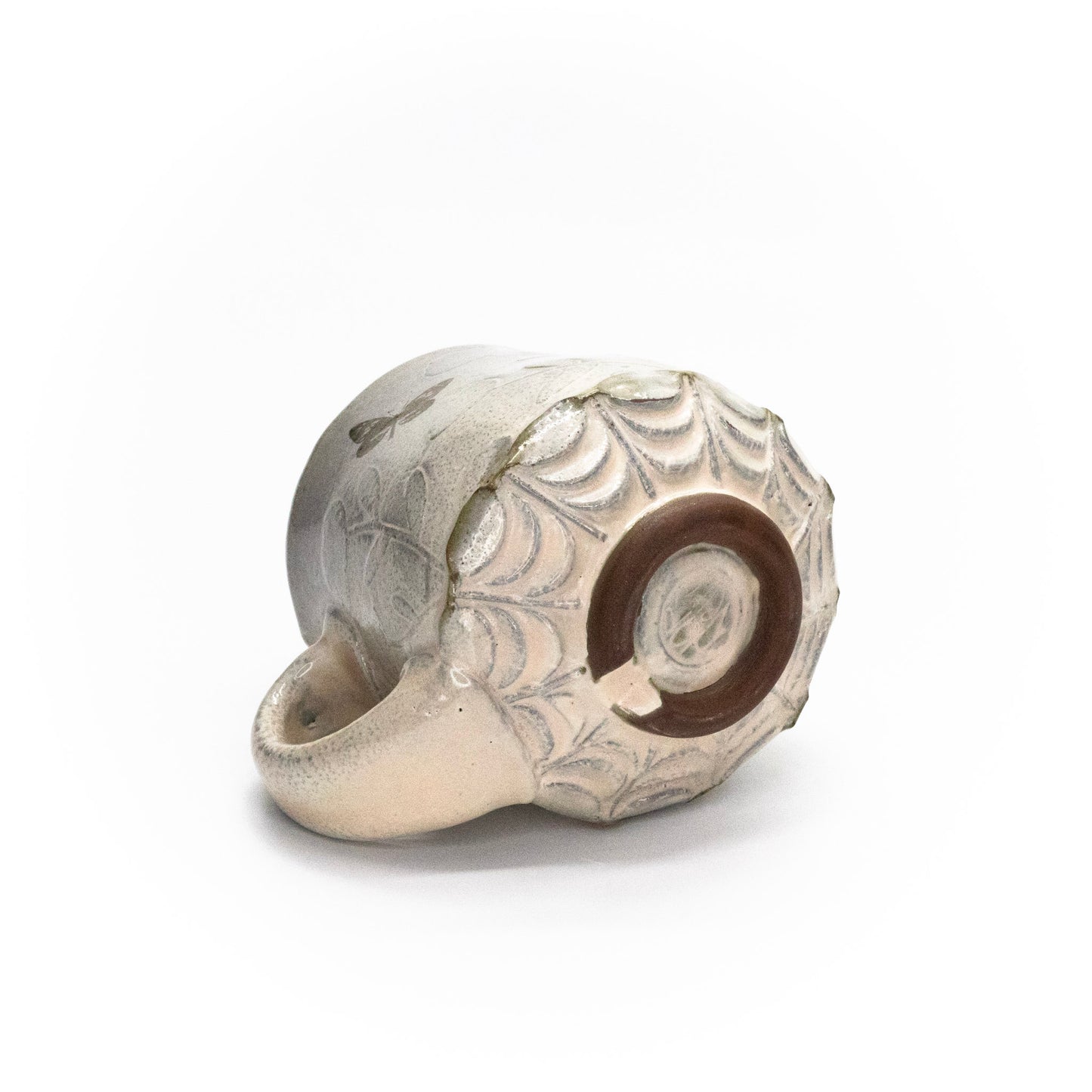 Posie mug with butterfly decals by Jen Harnetty