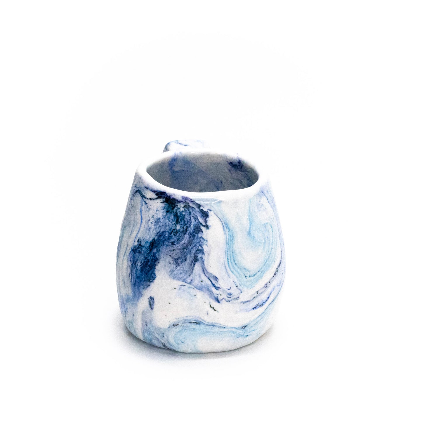 Pinched Blue Marble Mug by Tara Carter