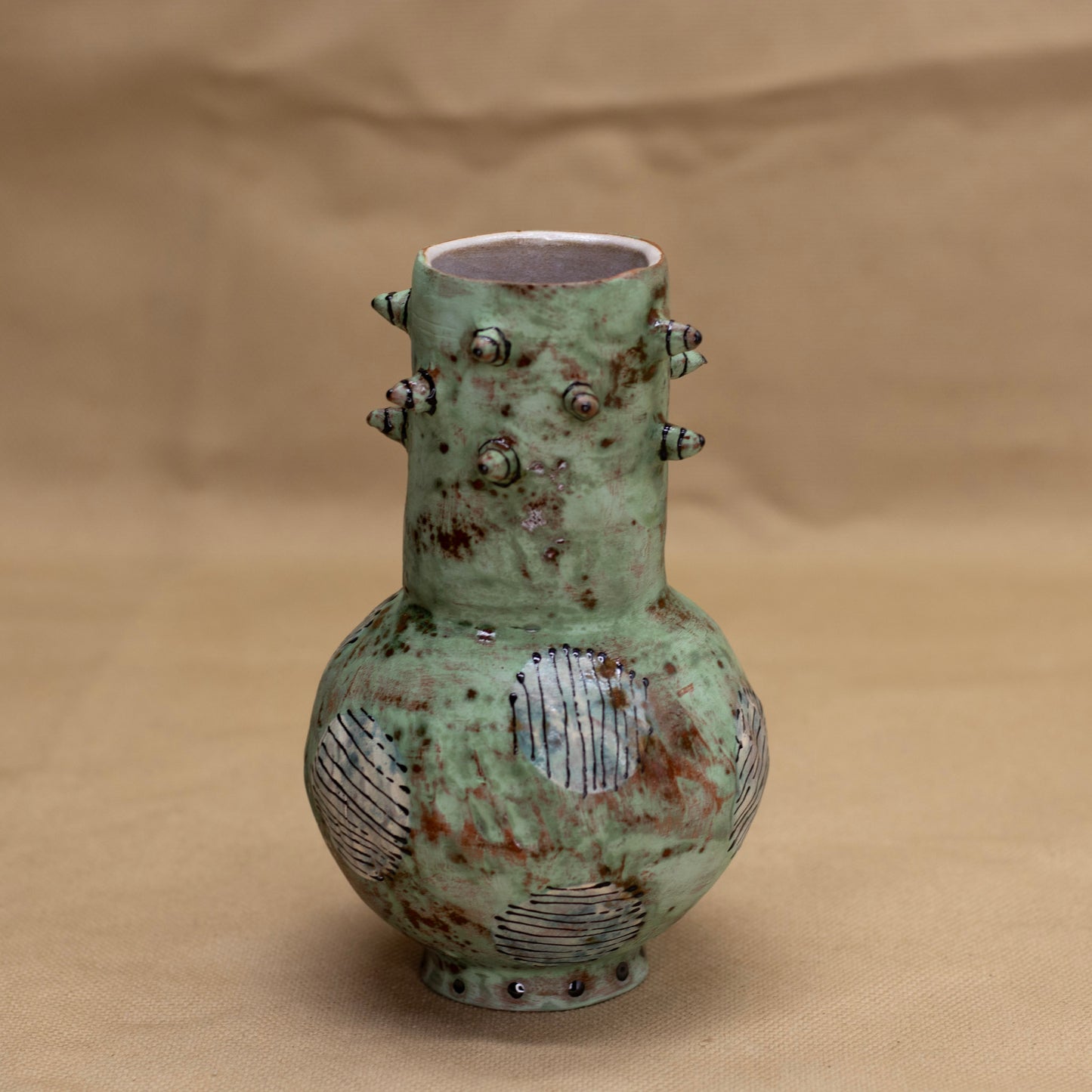 Spiky Vases by Tony Santoyo