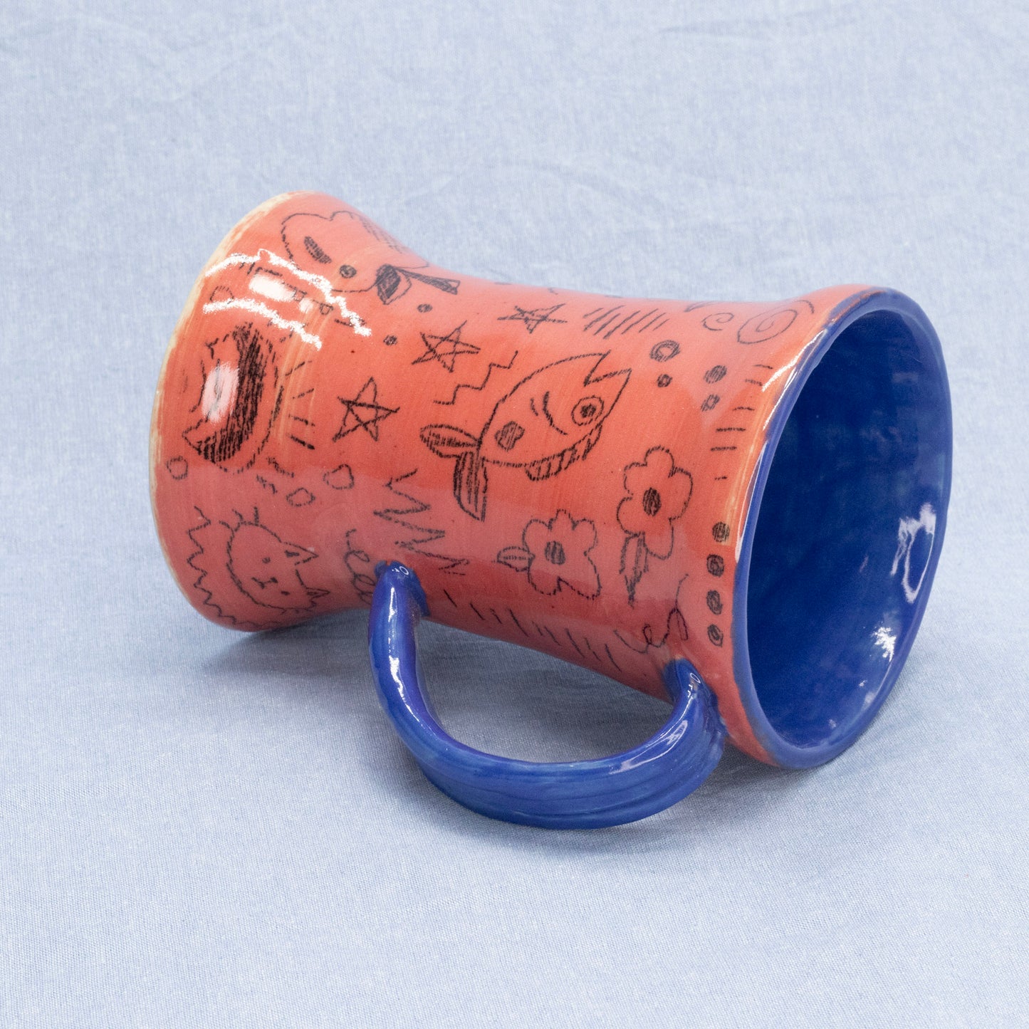 Doodle Mug #6 by Sardiniac Clay