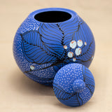 Blue Berried Jar by Olivia Avery