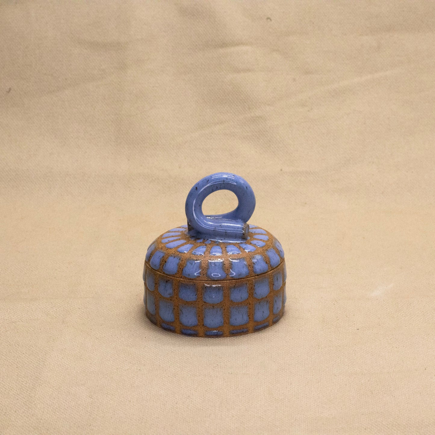 Opal Sky Lidded Jar by Wrecky Designs