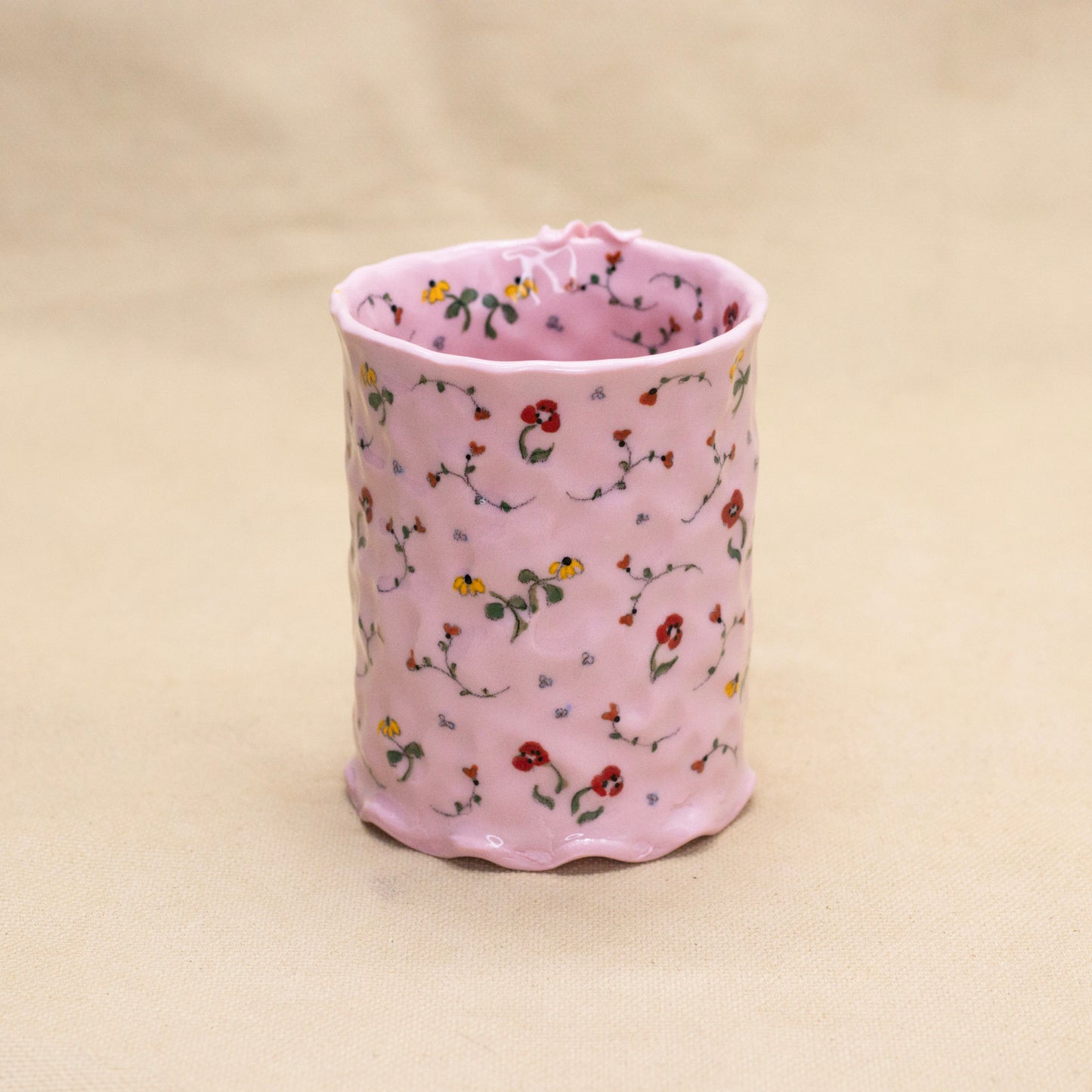 Rose Secret Garden Mug (flower handle) by Krista Cortese