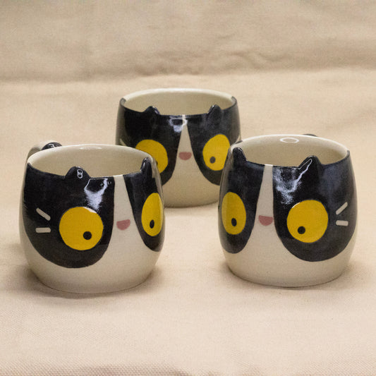 Tuxedo Kitty Mug by Hei Mao Studio