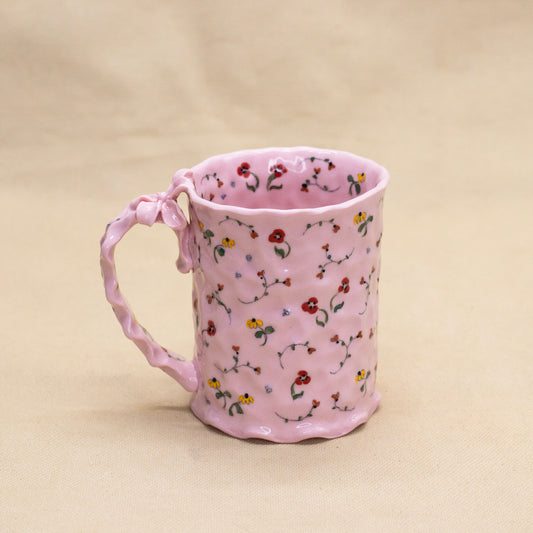 Rose Secret Garden Mug (flower handle) by Krista Cortese