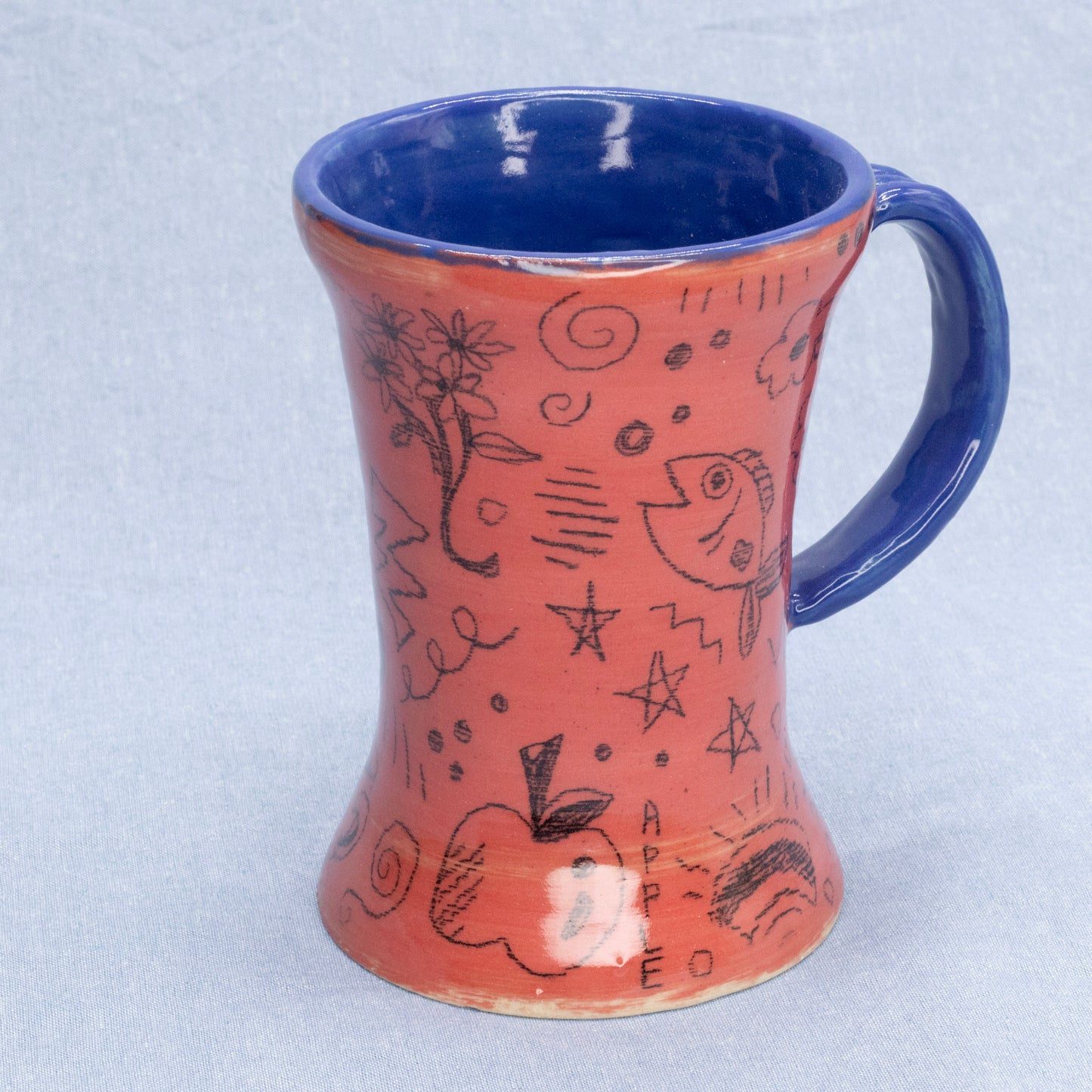 Doodle Mug #6 by Sardiniac Clay