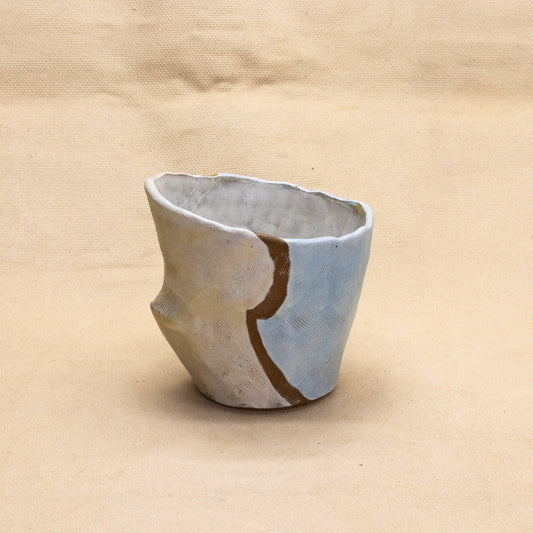 Sipping Tumbler with Lines #7 by Nina Berinstein