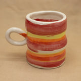 Pink and Yellow Mugs by Julie Burmeister