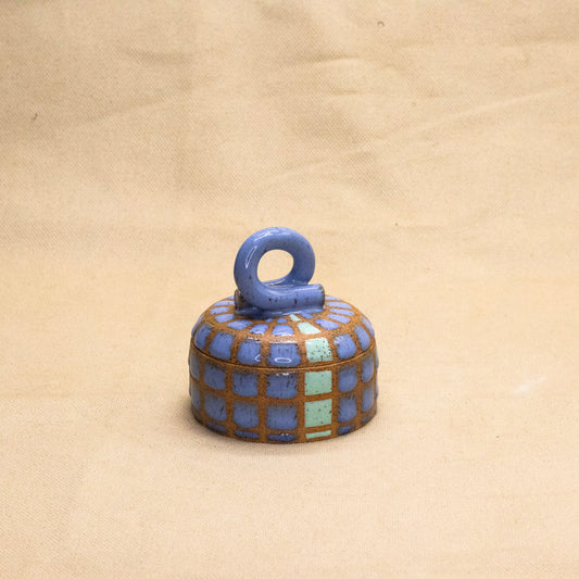 Opal Sky Lidded Jar by Wrecky Designs