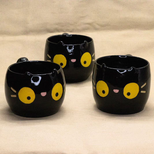 Black Kitty Mug by Hei Mao Studio