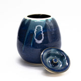 Blue Jar with Lid by Lance Bushore