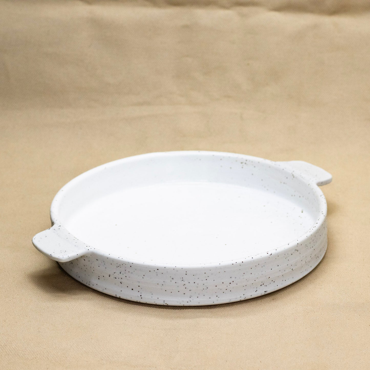 Speckled Handled Platter by Sarah Steininger Leroux