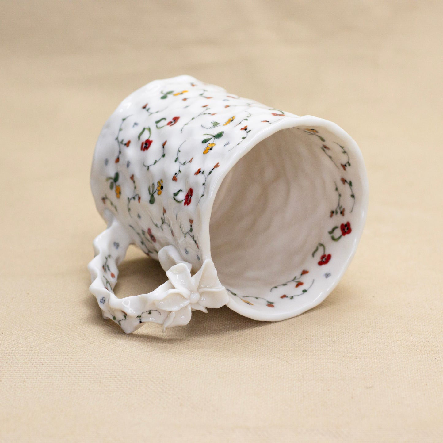 Secret Garden Mug (flower handle) by Krista Cortese