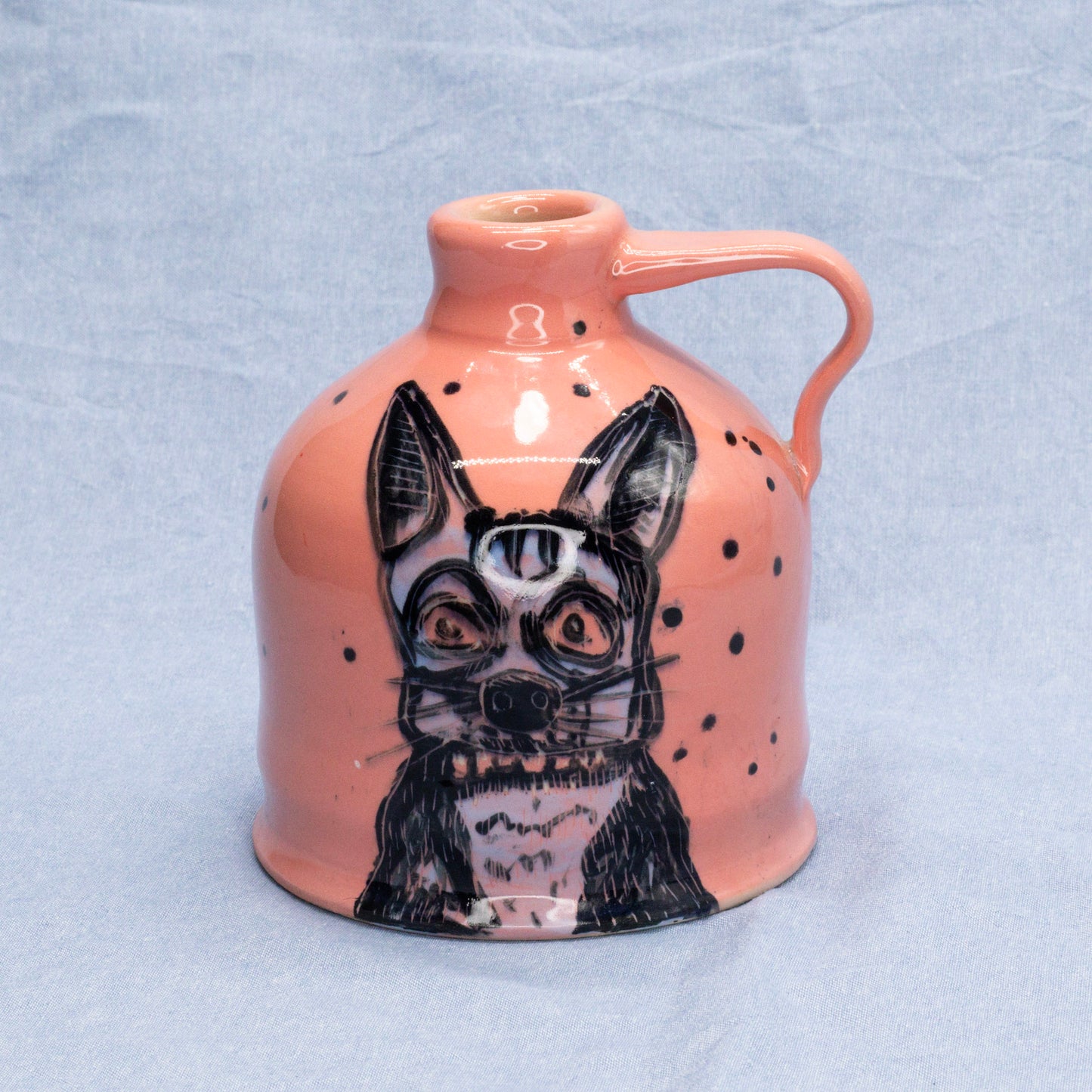 Lucky Pup Jug by Frank Jacques