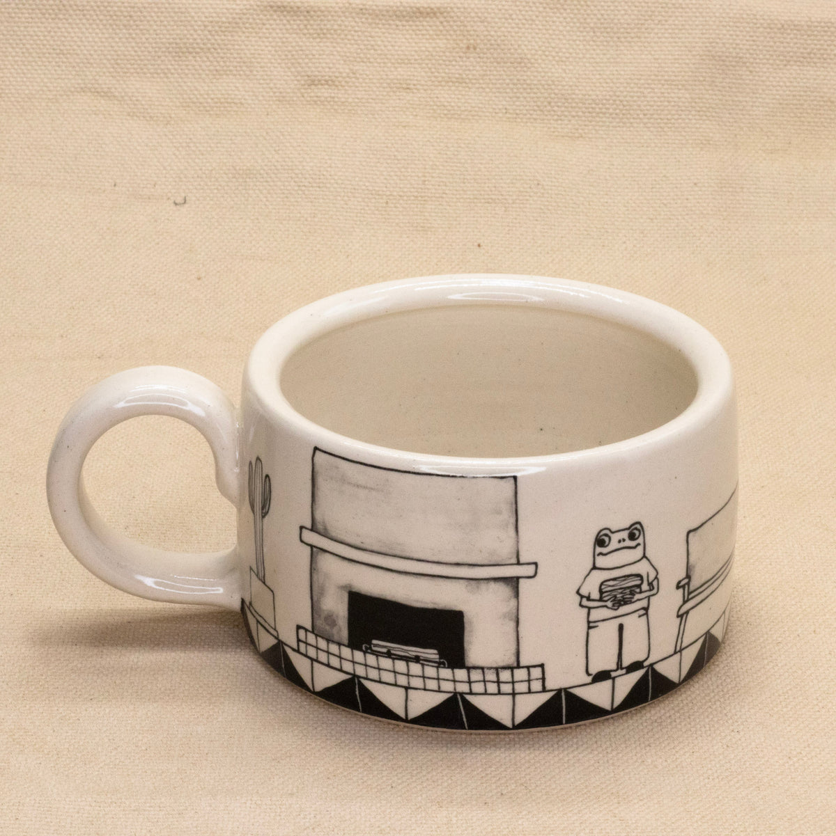 Froggy Desert Mug by Rachel Burns Ceramics