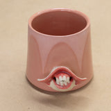 Pink Arch Mouth Cup #1 by Gabs Conway Ceramics