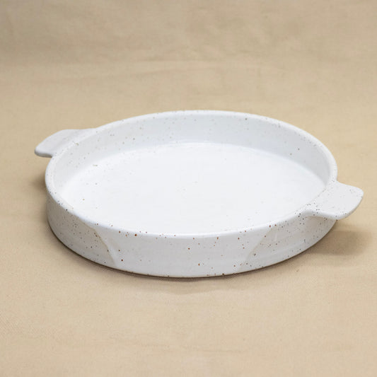 Speckled Handled Platter by Sarah Steininger Leroux