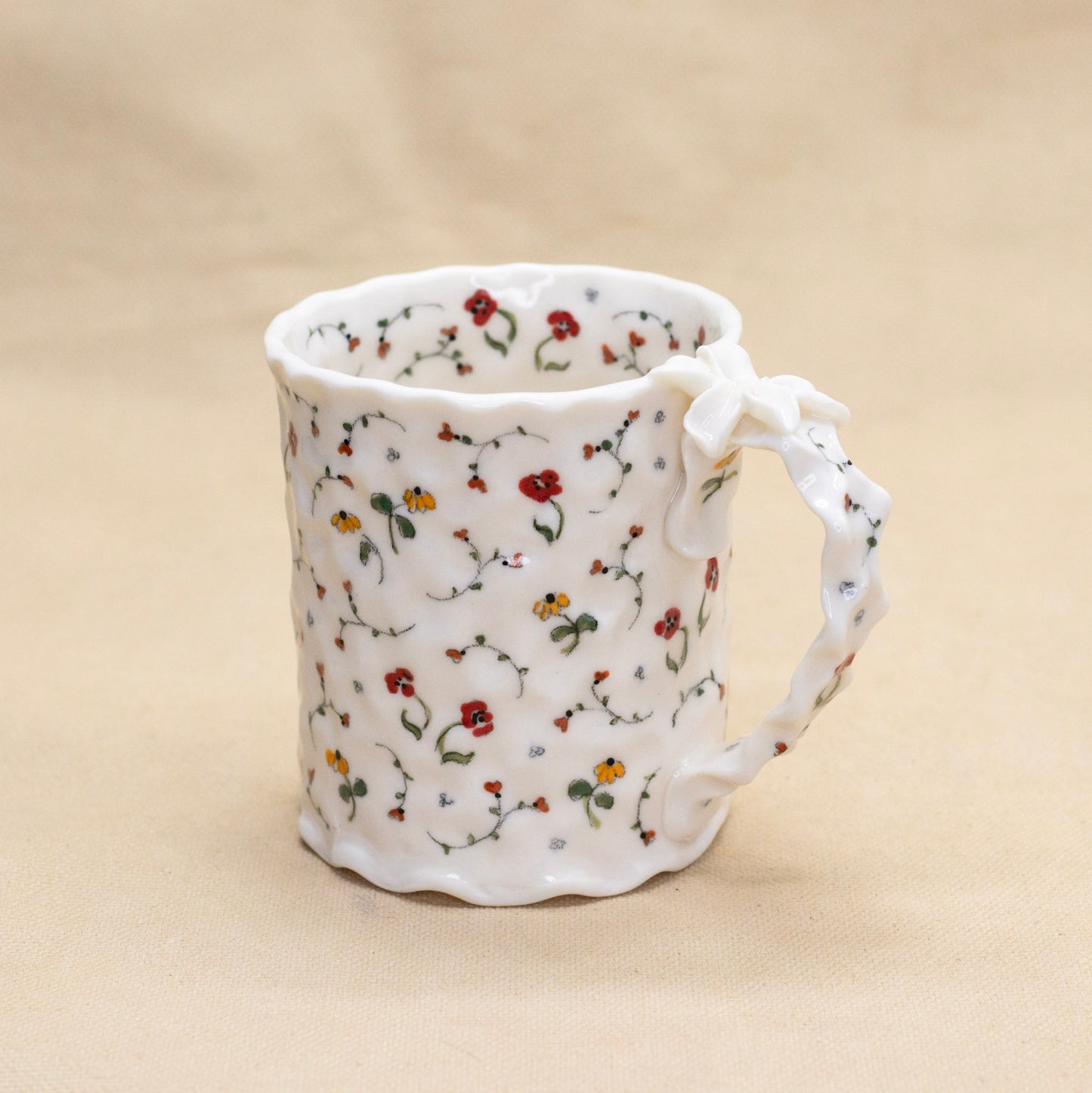 Secret Garden Mug (flower handle) by Krista Cortese