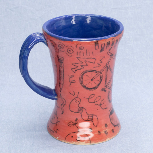 Doodle Mug #6 by Sardiniac Clay
