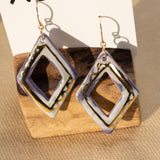 Open Drop Earrings #4 by Melted Porcelain