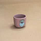 Sacred Heart Espresso Cup (Pink) by The Introverted Potter