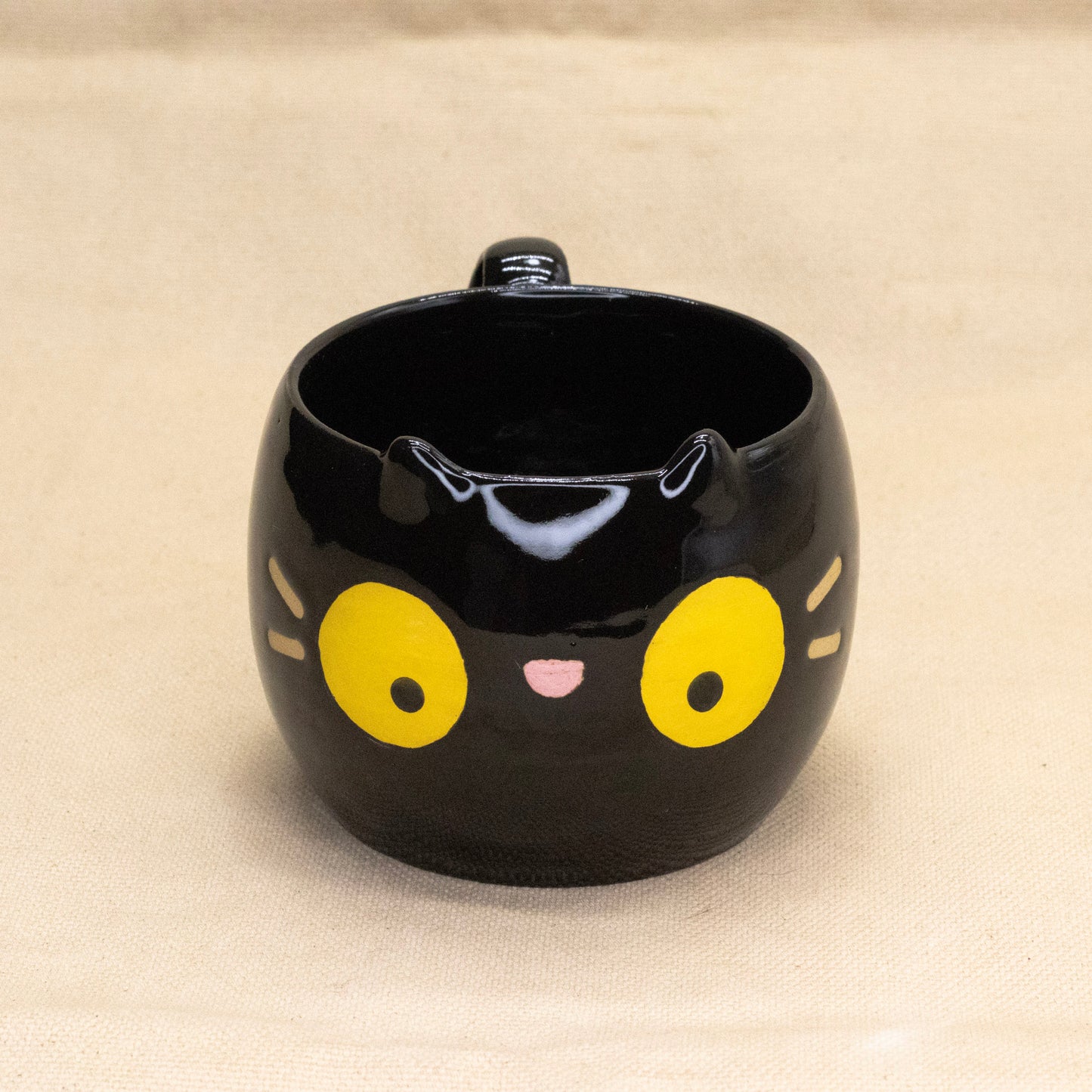 Black Kitty Mug by Hei Mao Studio