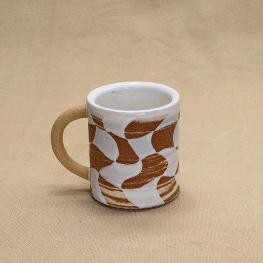 Checkers Mug #1 by Full Spectrum Ceramics