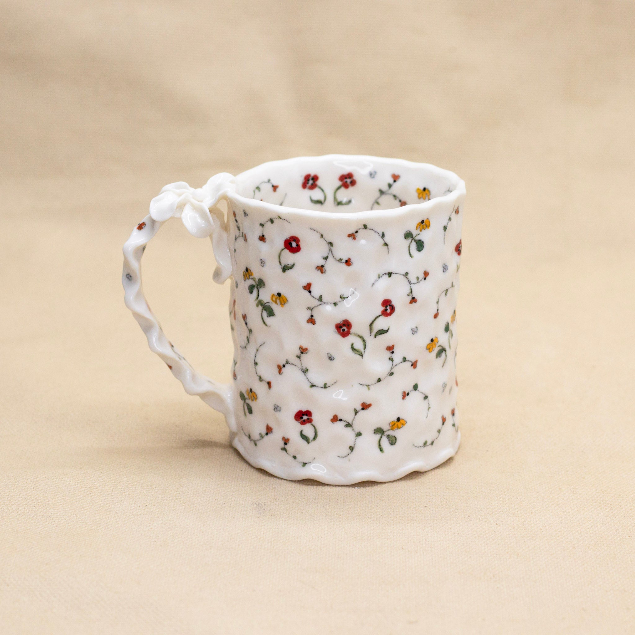 Secret Garden Mug (flower handle) by Krista Cortese – Saltstone