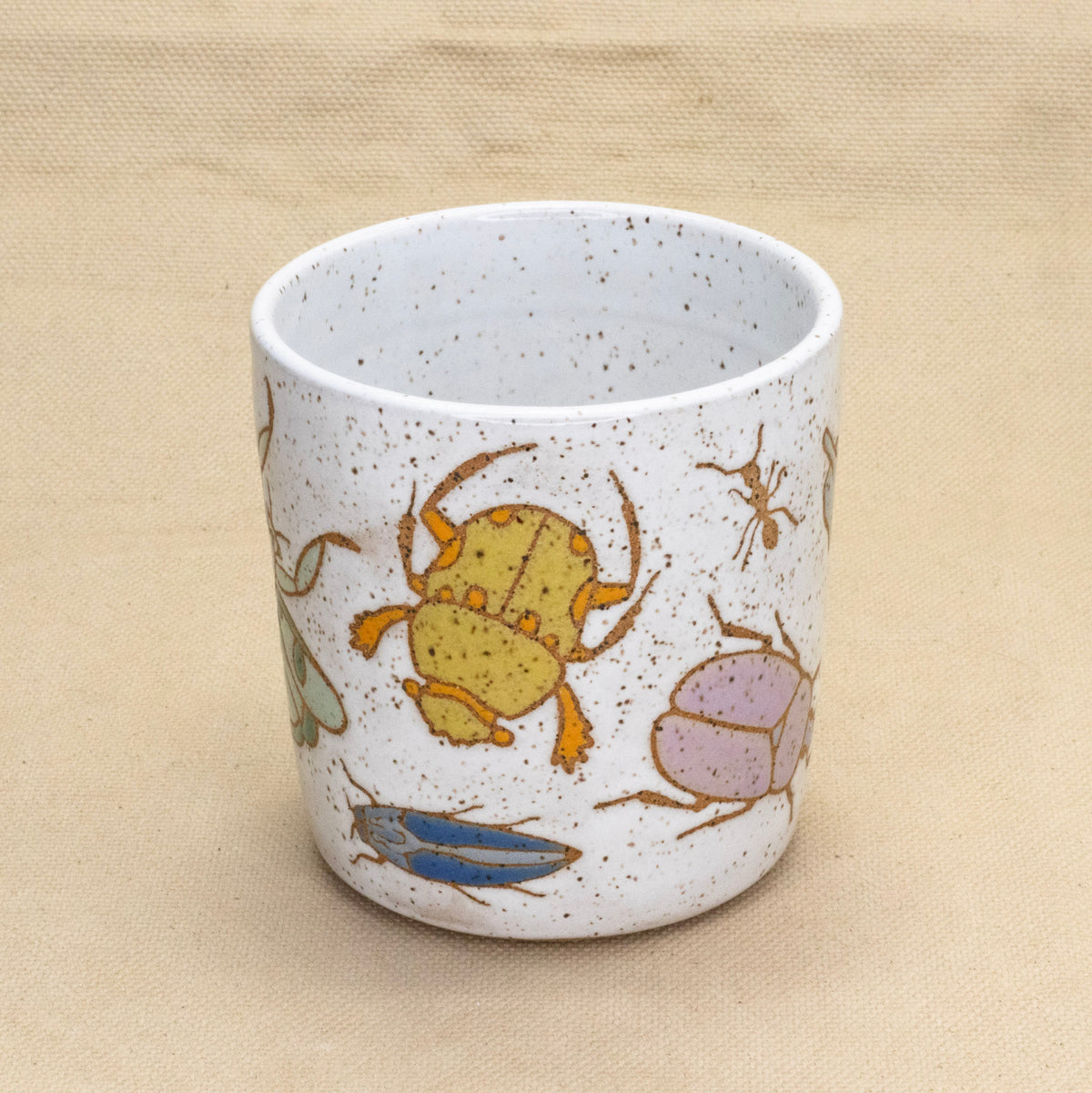 White Bug Cup by Jess Wiseheart