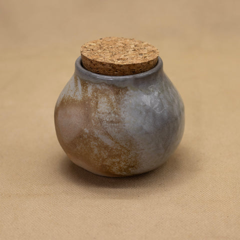 Small Jar with Cork Lid A by Jennifer Nerad