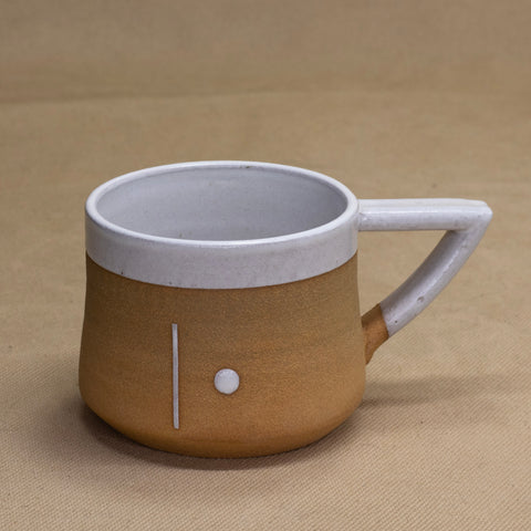 Ziggy Mug (White) by Ruby Farms Pottery