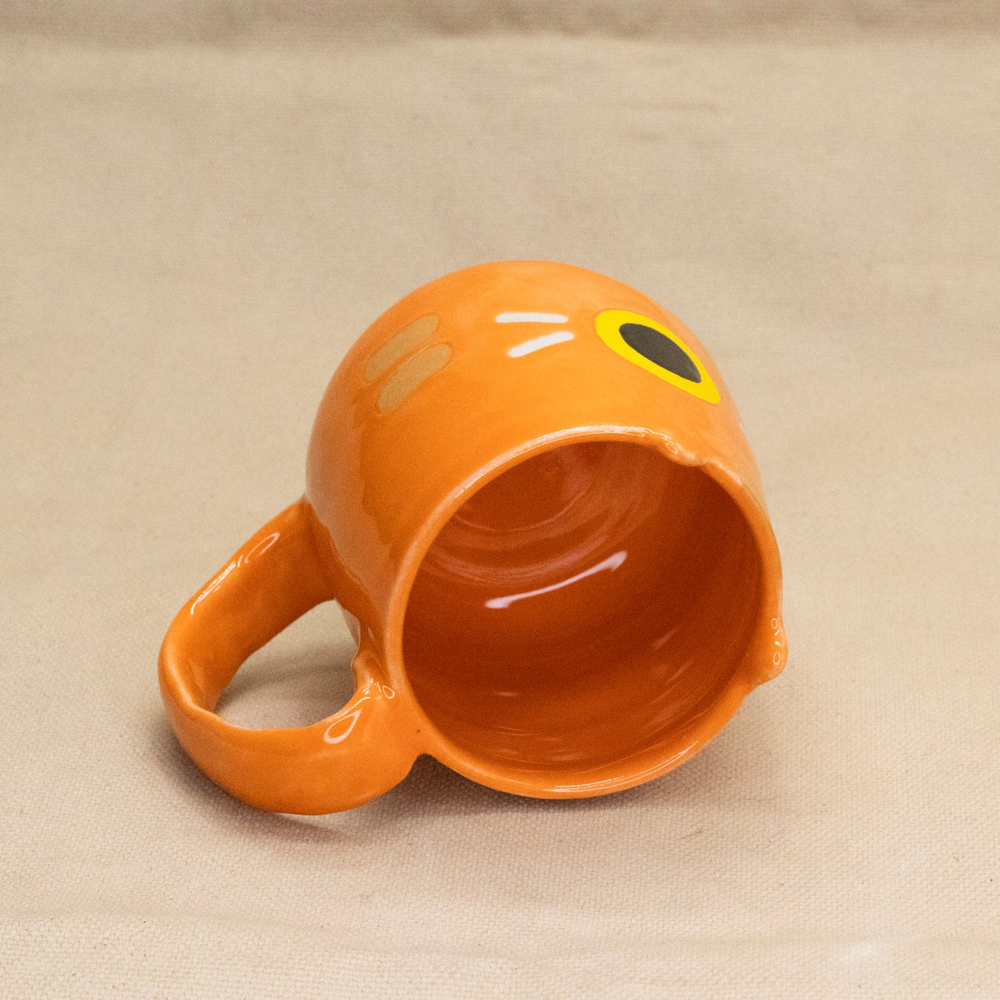 Bright Orange Tabby Mug by Hei Mao Studio