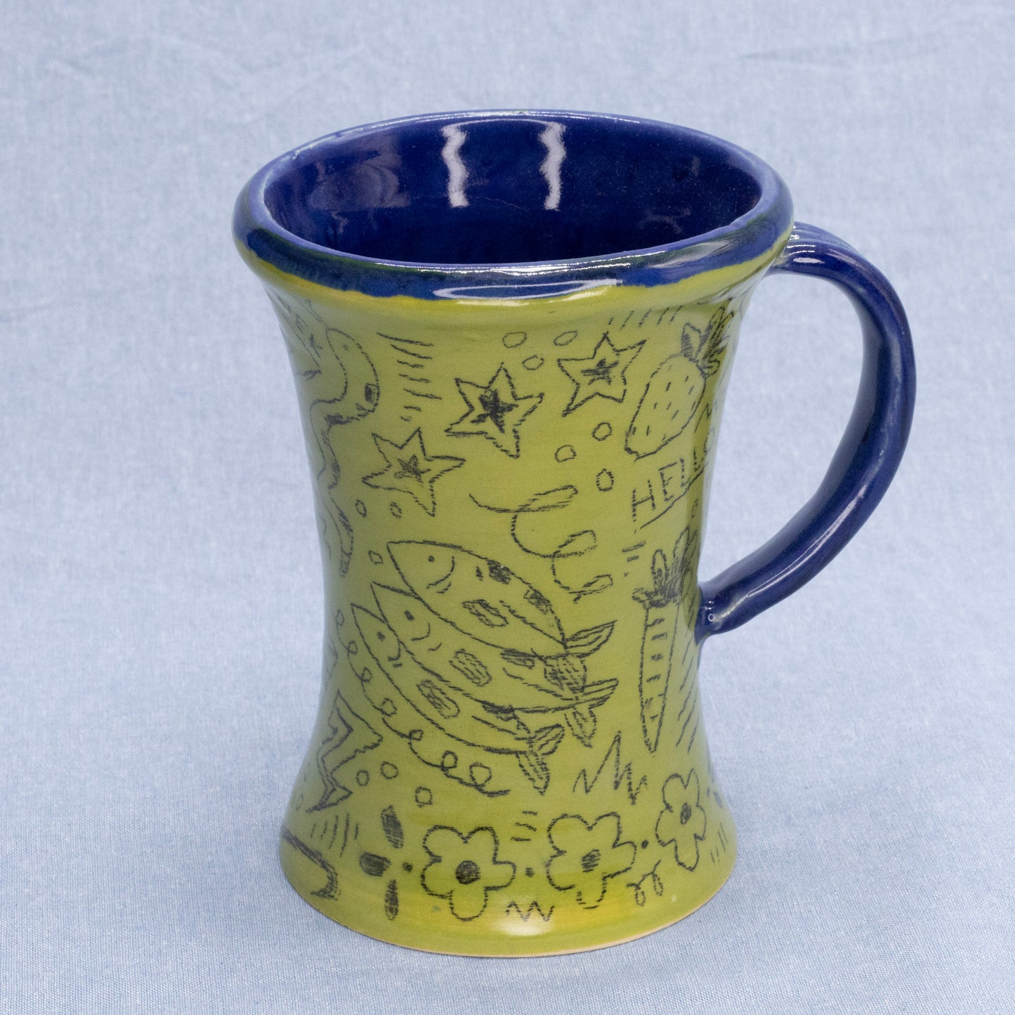 Doodle Mug #5 by Sardiniac Clay