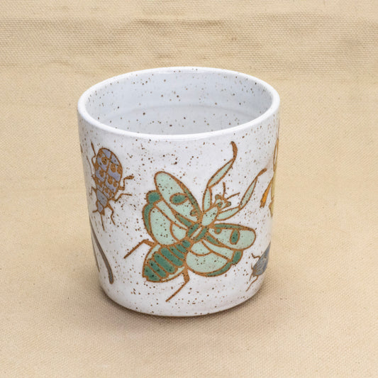 White Bug Cup by Jess Wiseheart