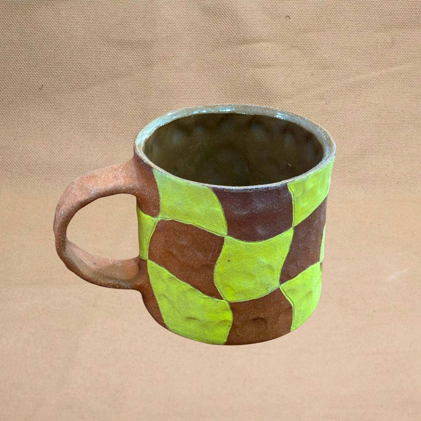 Checked Mug by Liz Leong